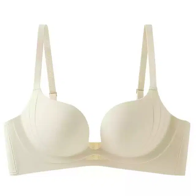 芬腾 小胸显大法式聚拢型美背光面无痕防下垂收副乳舒适透气文胸 女款