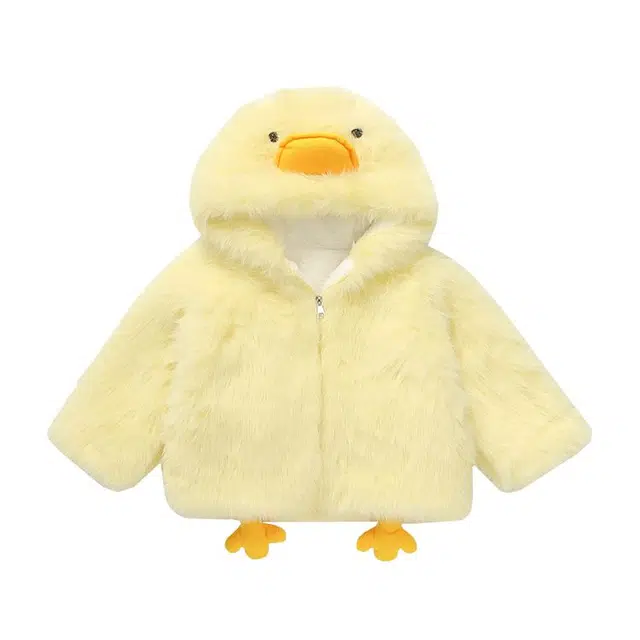 雅鹿夹克外套 连帽时尚简约百搭长袖 黄色 中小童