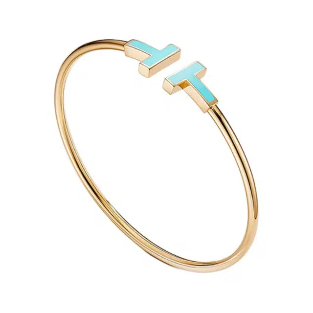Tiffany & Co. Turquoise Coil Gold Bracelet