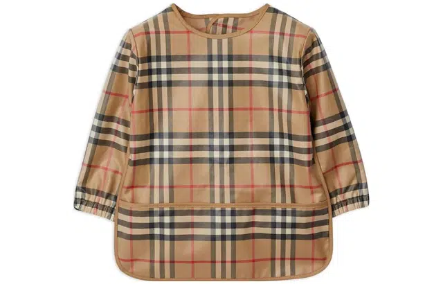 Burberry Kids Check Pullover Tee Beige