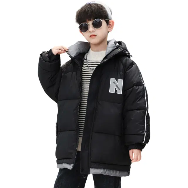 雅鹿棉衣 舒适洋气保暖百搭字母潮流长袖 青少年