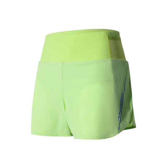 马孔多 吸湿速干简约字母印花百搭运动短裤 女款 数字青柠