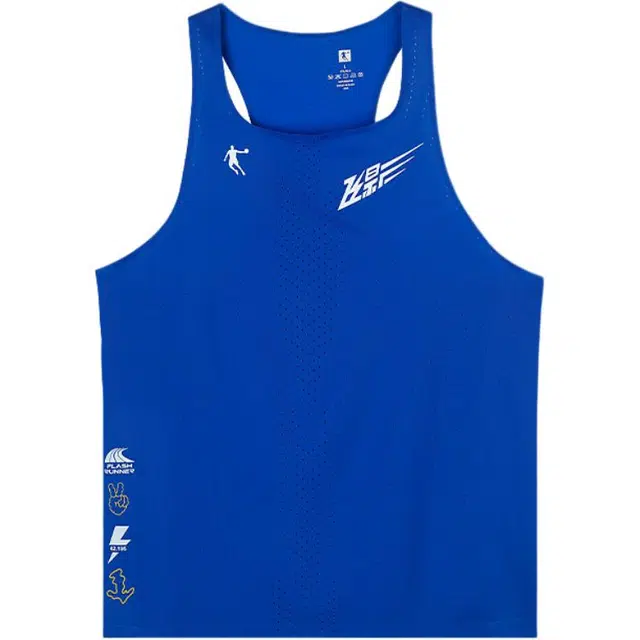 乔丹 飞影 休闲薄款舒适运动宽松透气背心 男款 卡布里蓝