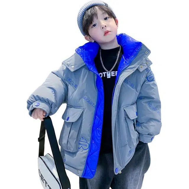 雅鹿棉衣 舒适亲肤连帽 灰色 儿童款