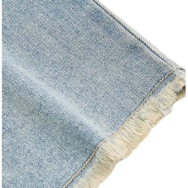 三福 直筒简约通勤牛仔裤 女款 浅蓝色