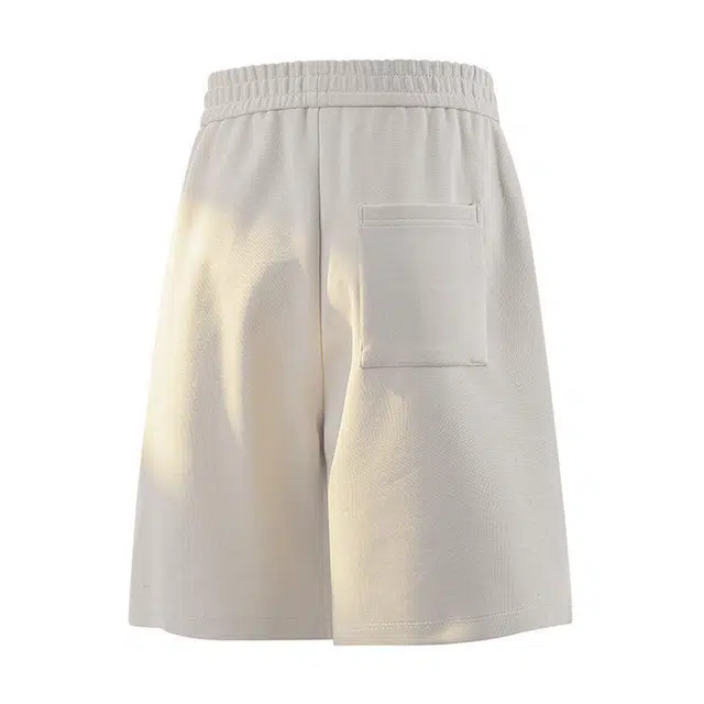 【dme】 潮流美式高街百搭直筒运动宽松舒适松紧腰青少年中裤设计感五分裤休闲短裤 男女同款