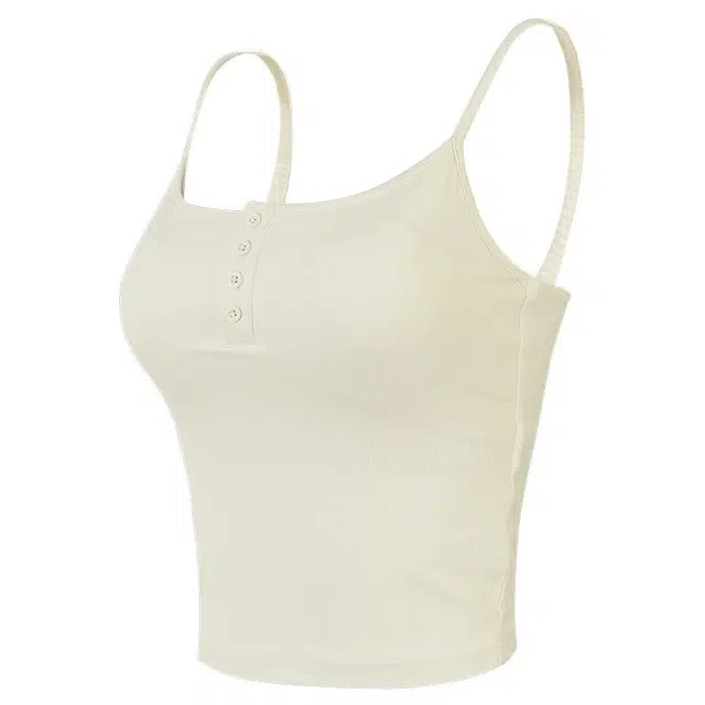 岚纹 纯色修身透气舒适吸湿排汗运动背心 女款