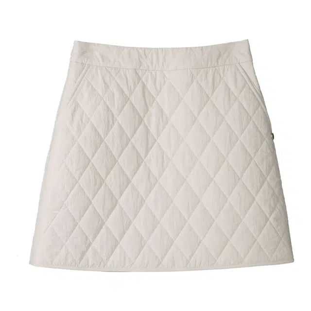 法儿家 小个子高腰菱格宽松休闲短裙 女款