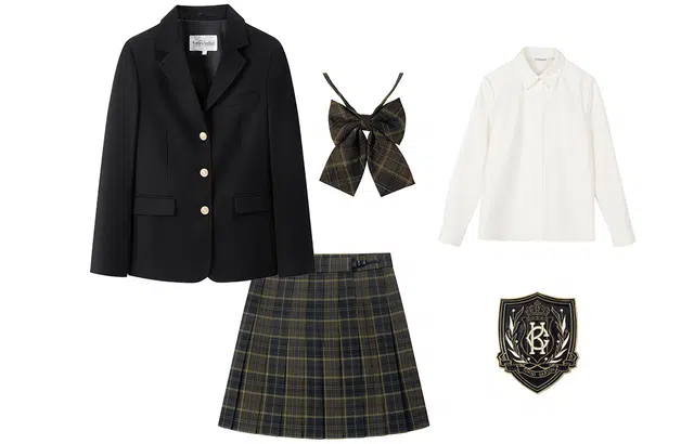 东鲸岁时记 纯色三粒扣西装外套制服套装 女款