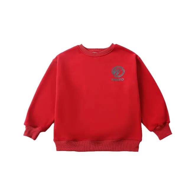 俞兆林卫衣 柔软亲肤洋气百搭保暖 红色 青少年