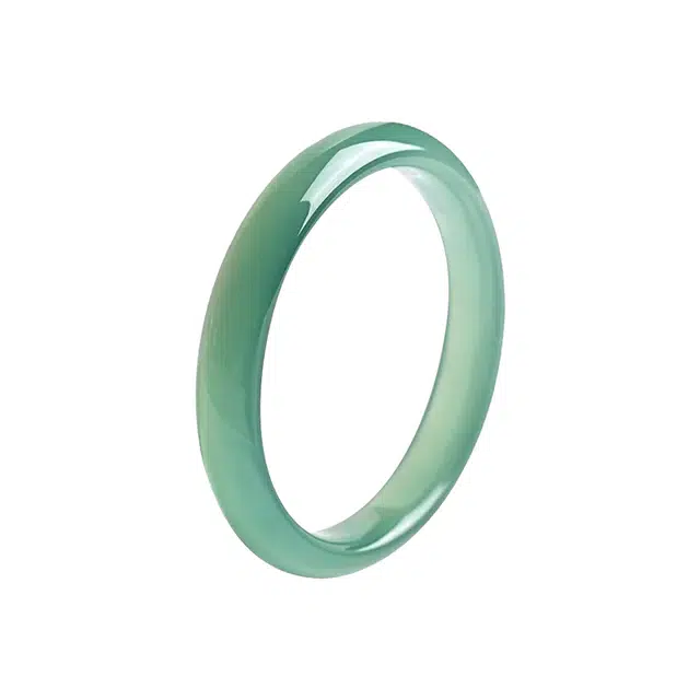 尚仟伊 精致优选新中式古典油绿色远山黛美人镯 清冷温柔高级感优雅素圈文艺汉服旗袍#好运天然 玉髓 手镯 女款