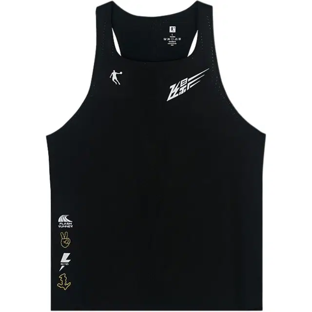 乔丹 飞影 休闲薄款舒适运动宽松透气背心 男款 黑色