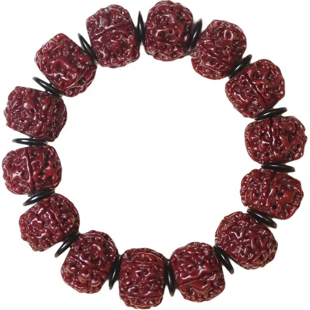 得笙陌 玉化五瓣做旧复古盘玩高级感 金刚菩提 手串 男女同款情侣款