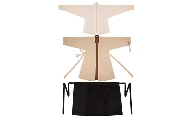 织造司 星期一 风衣外套百搭飞机袖上衣旋裙半身裙原创宋制汉服 女款 杏色