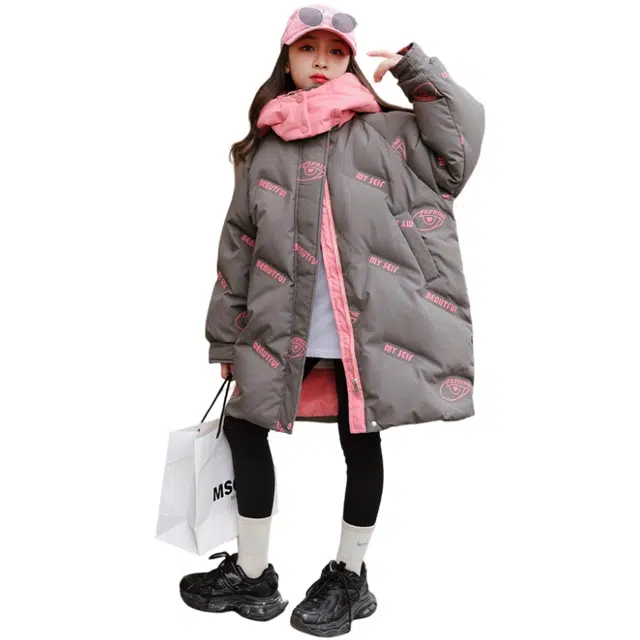 雅鹿棉衣 甜美保暖时尚柔软 粉色 青少年