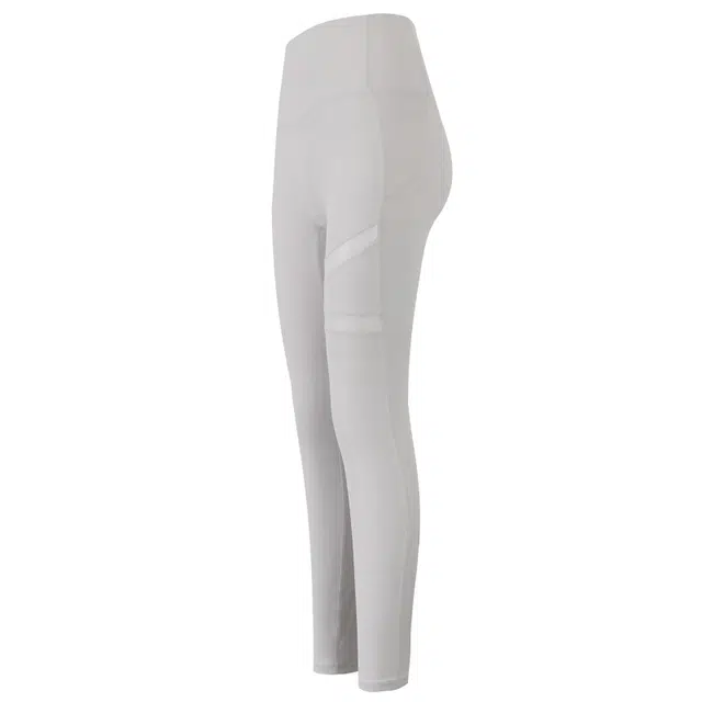 岚纹 纯色修身提臀拼接透气运动长裤 女款