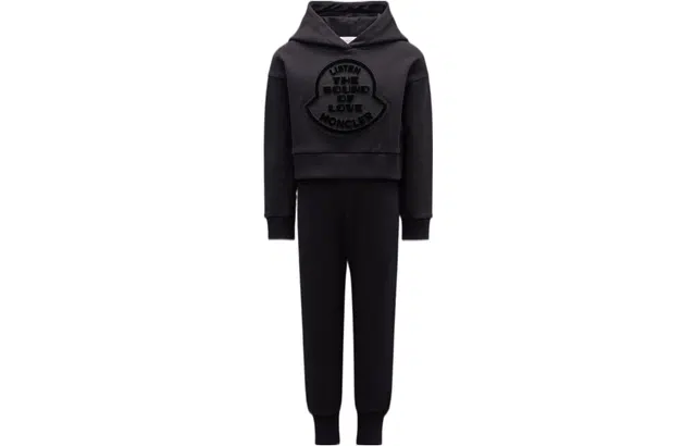 Moncler FW22 Kids Logo Hoodie Set
