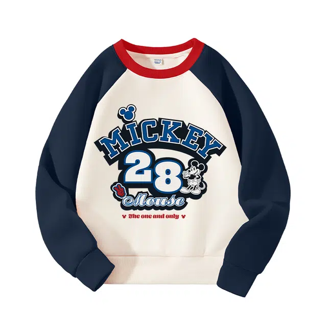 棉致卫衣 字母数字印花舒适百搭长袖 藏蓝 青少年