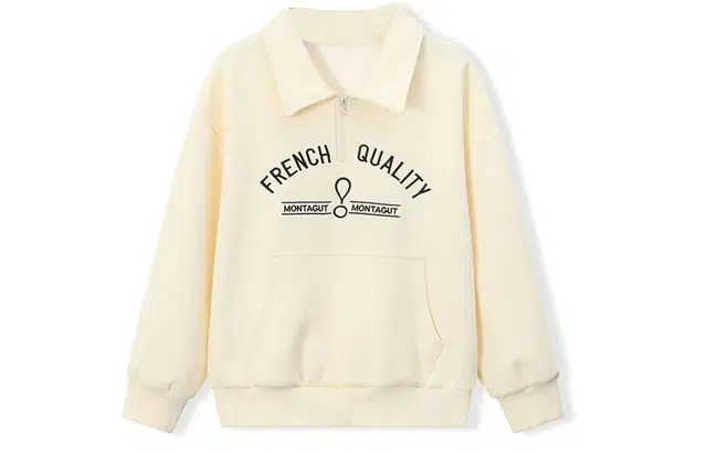 梦特娇 童装 字母印花长袖卫衣 男童女童