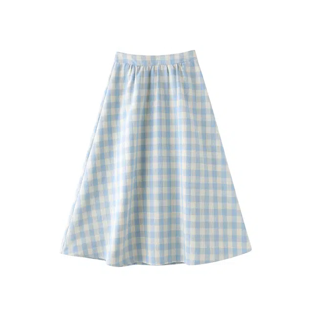 花栗鼠小姐 清新法式温柔伞裙休闲长裙 女款