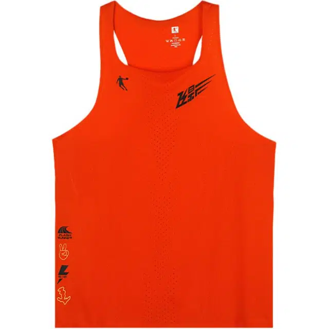 乔丹 飞影 休闲薄款舒适运动宽松透气背心 男款 锈橙色