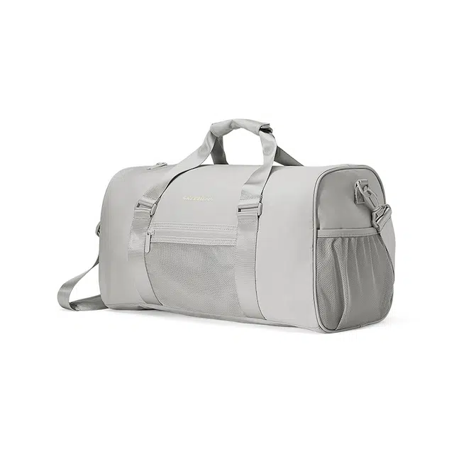 斯凯奇 运动大容量干湿分离独立鞋仓 涤纶 健身包旅行包 大号 男女同款情侣款 黑色/卡其色/灰色