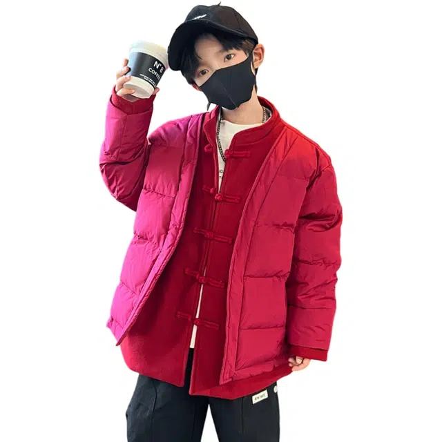 雅鹿羽绒服 冬季羽绒服系列 时尚洋气纯色防水防风保暖长袖 青少年