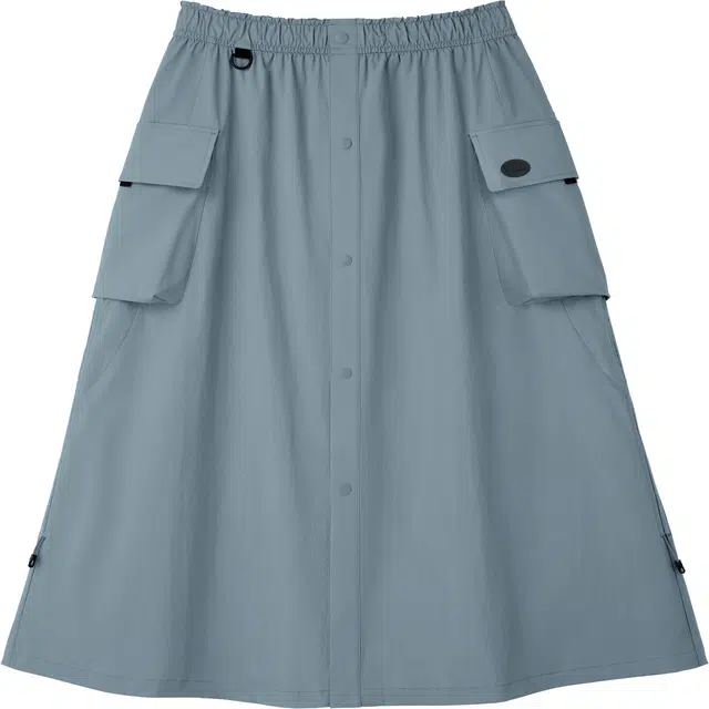 蕉下 纯色高腰口袋防水工装休闲长裙 女款