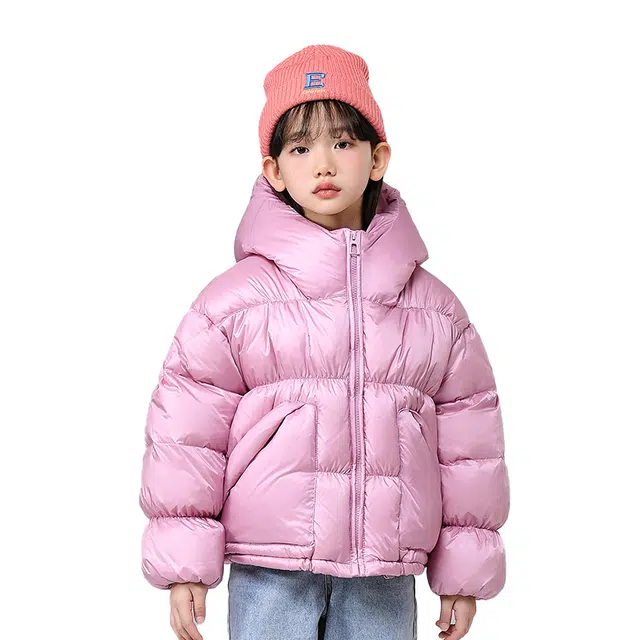 雅鹿 舒适宽松纯色百搭羽绒服 儿童款