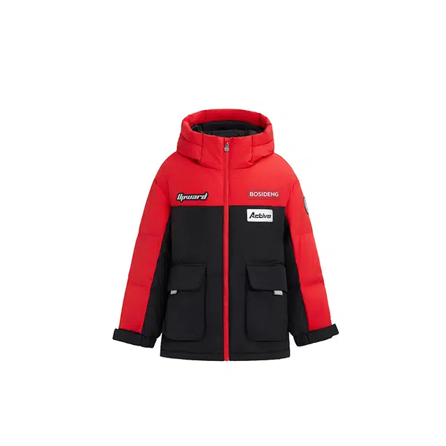 波司登羽绒服 洋气时尚保暖宽松百搭拼色 青少年