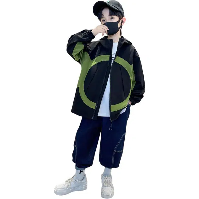 棉致 翻领舒适柔软轻盈夹克外套 青少年
