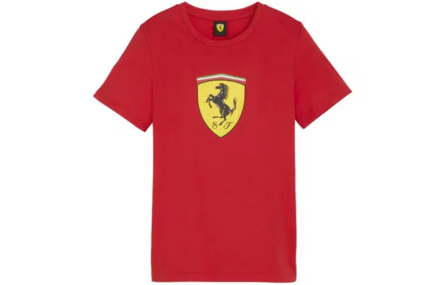 PUMA FERRARI RACE BIG SHIELD TEE COLOURED T
