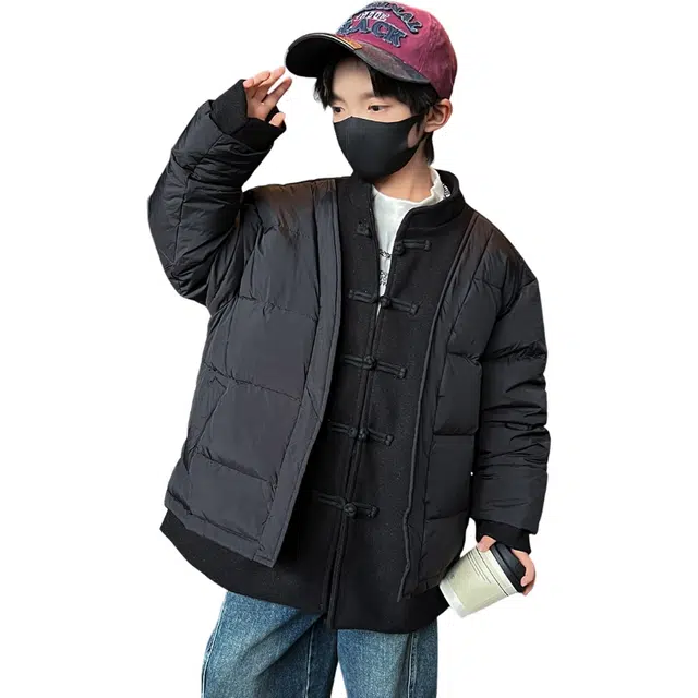 雅鹿羽绒服 冬季羽绒服系列 时尚洋气纯色防水防风保暖长袖 青少年