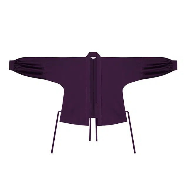 织造司 原创明制汉服改良国风汉元素飞机袖上衣黛紫渐变马面裙 女款