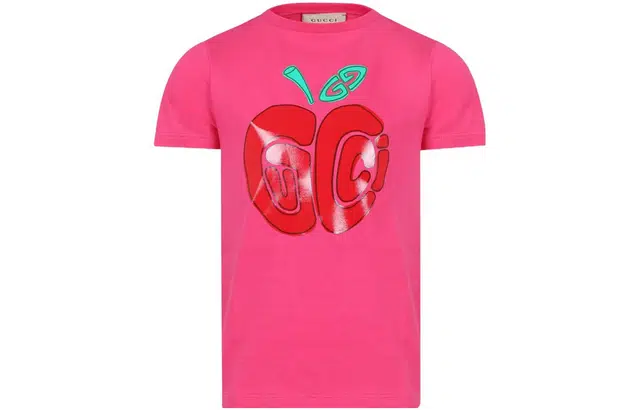 Gucci Kids Apple Print T-Shirt