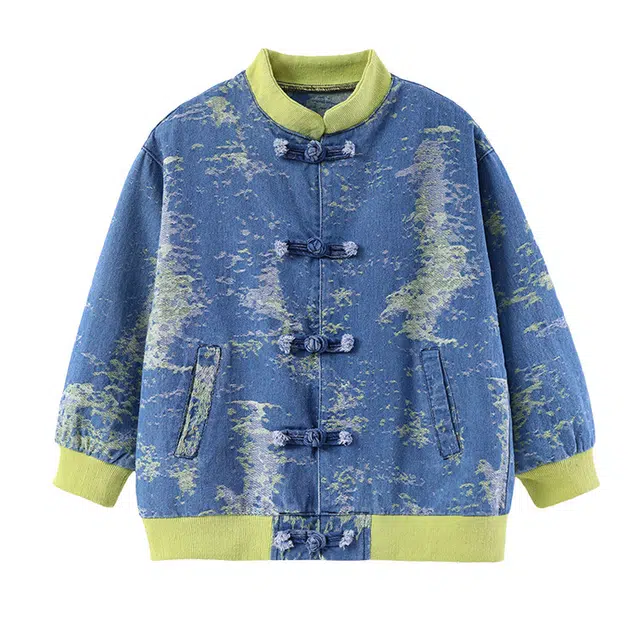 雅鹿夹克外套 立领洋气简约长袖 图片色 儿童款