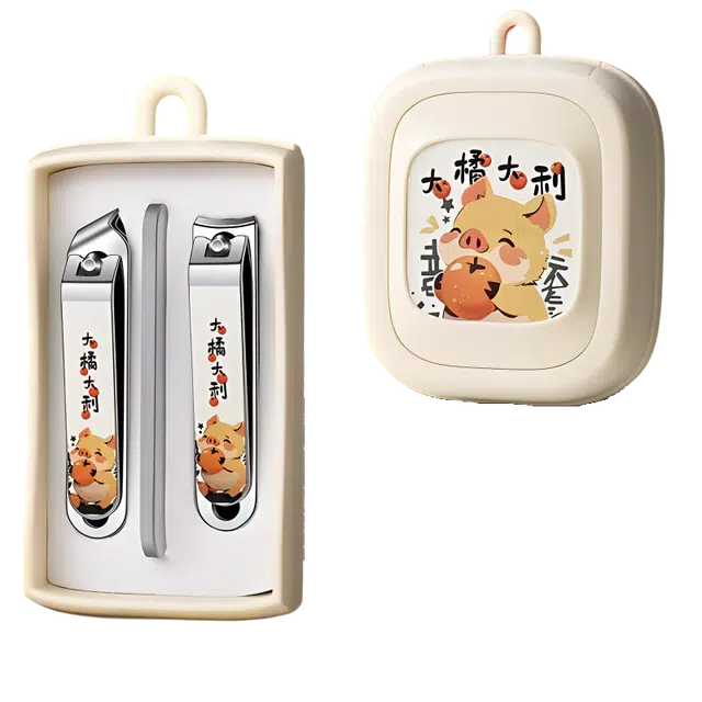 小天籁 防飞溅高档指甲刀套装 家用指甲剪指甲钳修甲工具 斜口指甲钳便携式 美甲个护全套