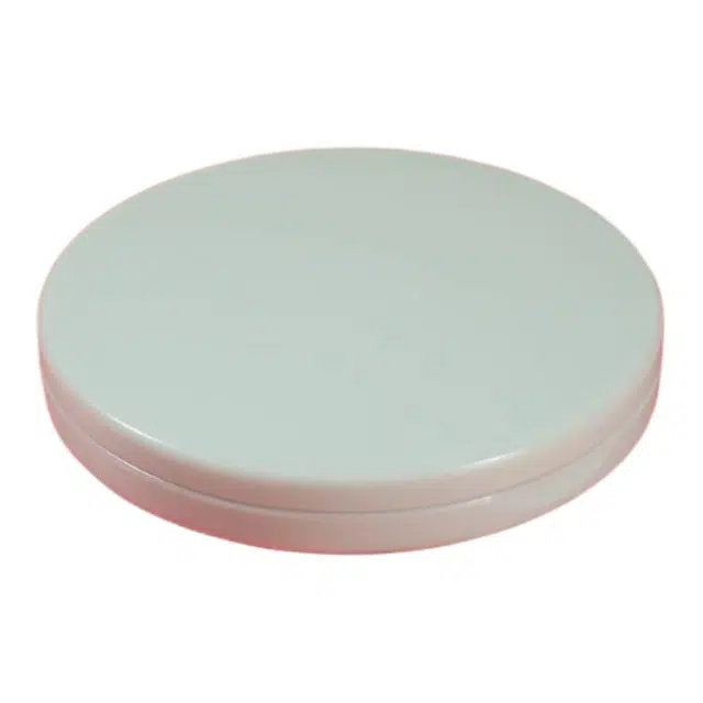 计轩 可爱圆方形翻盖折叠塑料迷你化妆镜