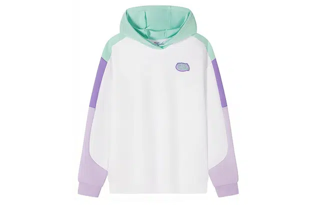 特步 连帽胸前字母印花长袖卫衣 儿童款