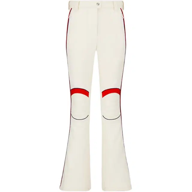DIOR FW22 Colorblock Stripe Ski Pants Beige