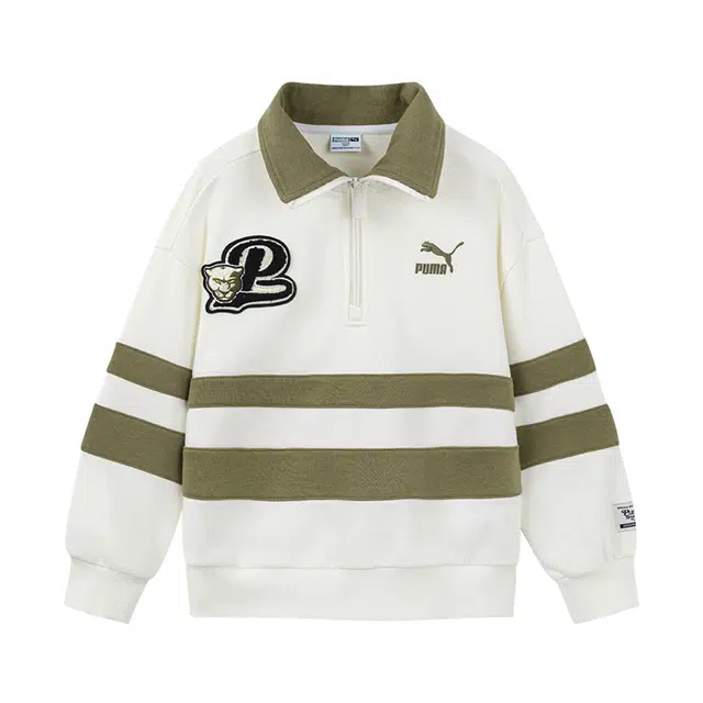 PUMA Sportstyle Turn-Down Collar Sweatshirt Kids