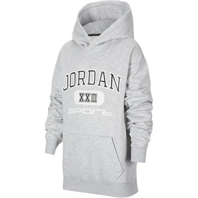 Jordan Sport Hoodie Light Heather Grey Youth