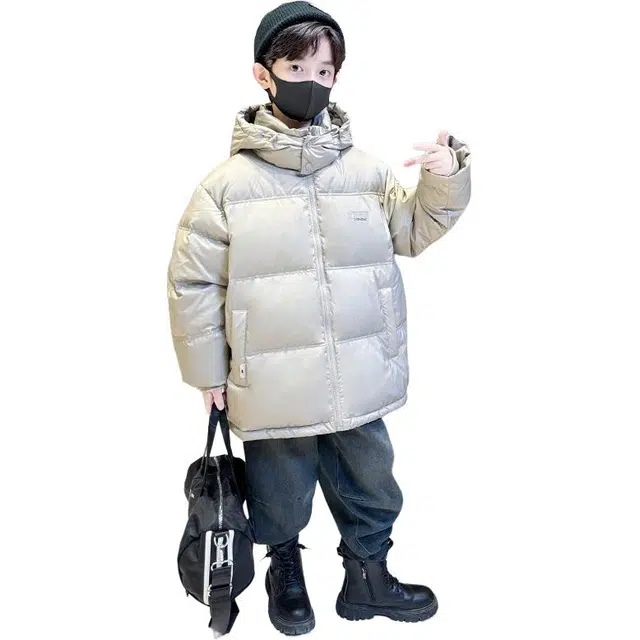木木屋羽绒服 舒适连帽舒适简约长袖 青少年