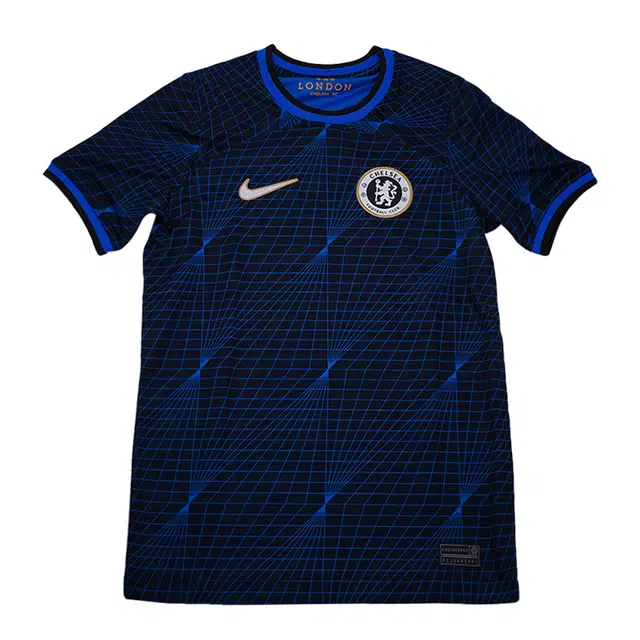 Nike Chelsea F.C. 2023/24 Stadium Away Tee Kids Blue Black