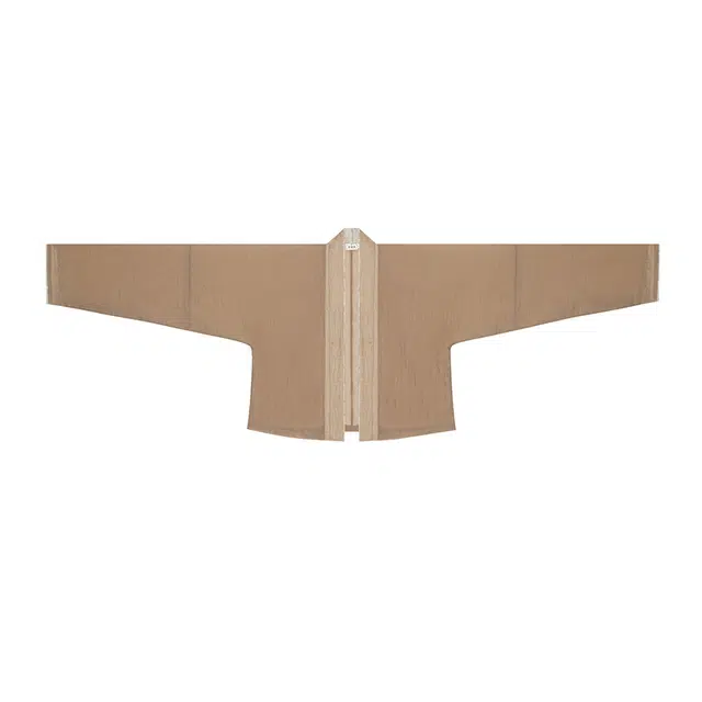 青枝织造司原创汉服新中式汉元素对襟开衫花瓣摆不规则抽绳连衣裙