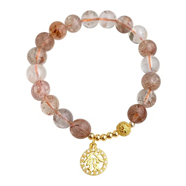 陌阡雪 【锦鲤上岸】 新中式国风招财转运事业有成平安顺遂 小众高级#好运天然 红水晶 手串 男女同款情侣款