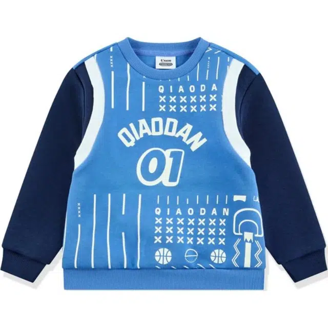 乔丹卫衣 时尚舒适柔软百搭 浅铃蓝 中小童