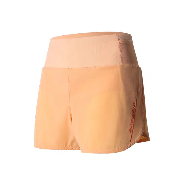 马孔多 简约字母条纹舒适百搭速干运动短裤 女款 桃子果冻