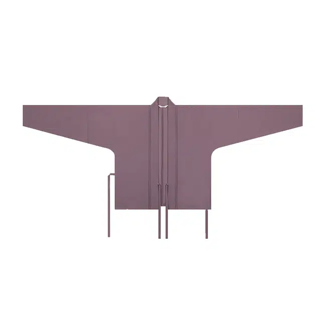 织造司 城市日记 宋制长褙子飞机袖改良三裥裙发带汉服套装 女款 紫色