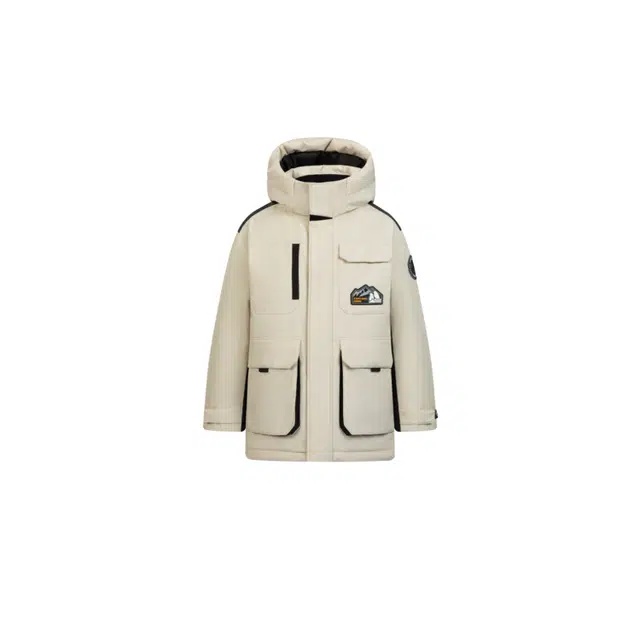 波司登 经典极寒系列 连帽拉链柔软加厚长袖羽绒服 青少年